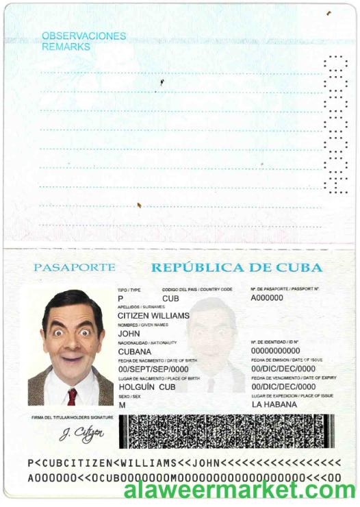 Cuba passport
